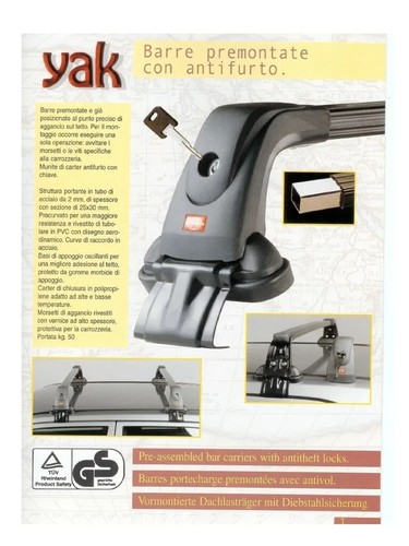 Barre portatutto yak volkswage - portatutto,